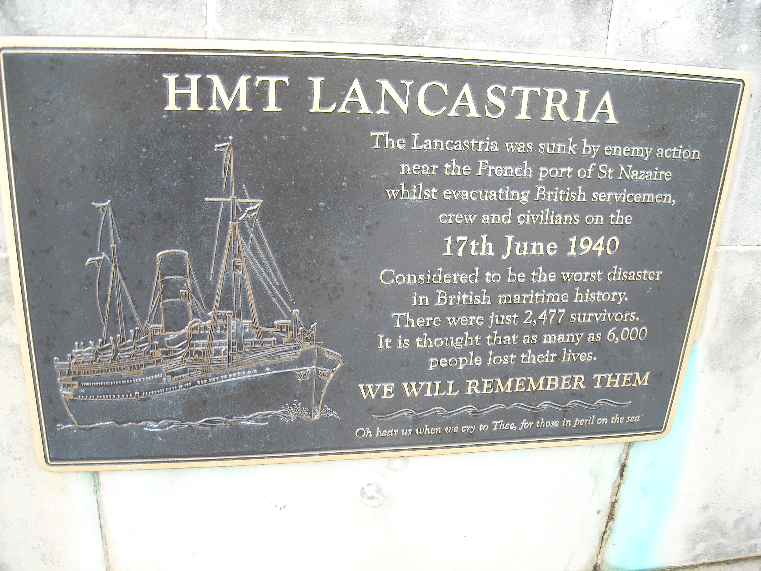Le naufrage britannico-français du Lancastria. | Epaves de paquebots